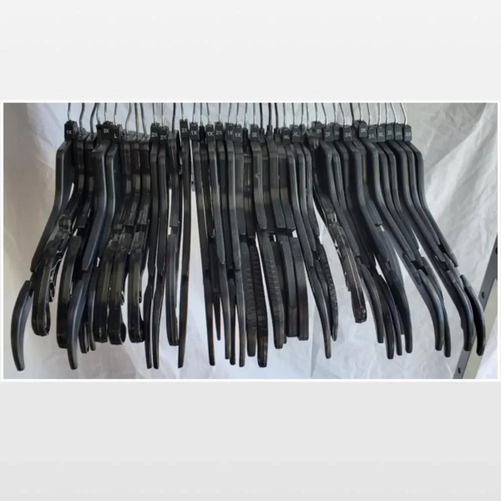 25 Commercial Hangers Adult Various Black Silver